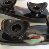 Pair of ceramic candlesticks