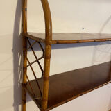 Vintage rattan shelf