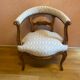Fauteuil de bureau en noyer du XIX ème, entièrement garni et retapissé.
