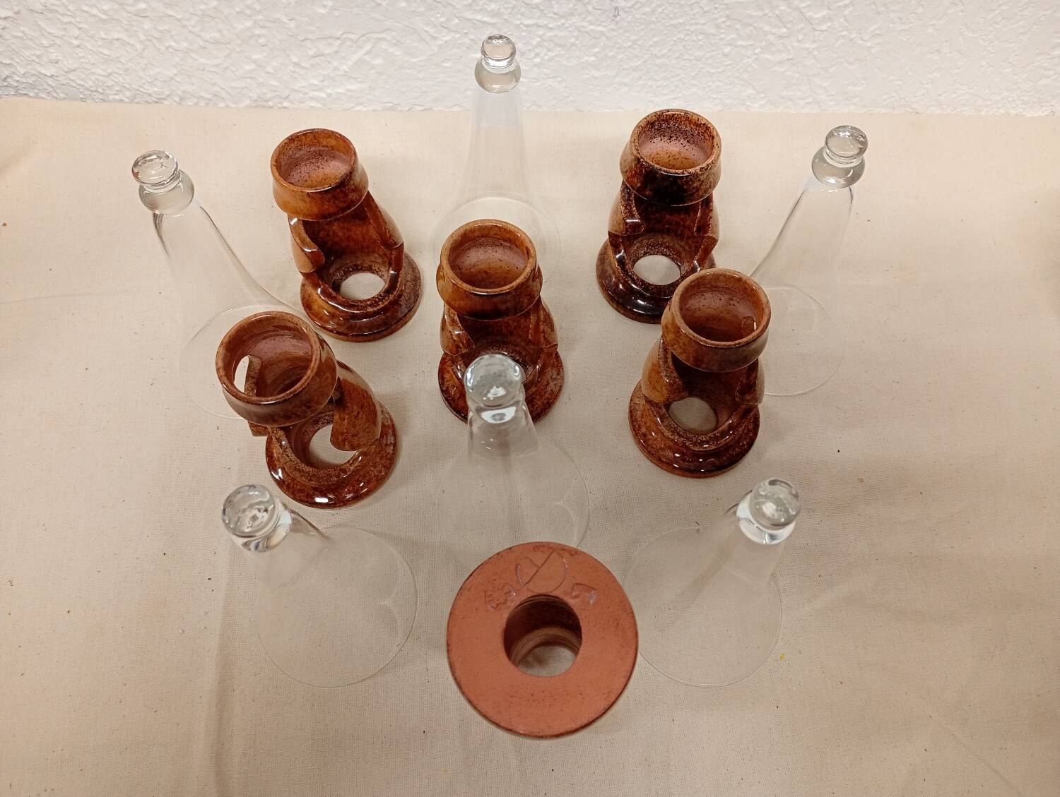 Champagne flutes Francis Dumelié