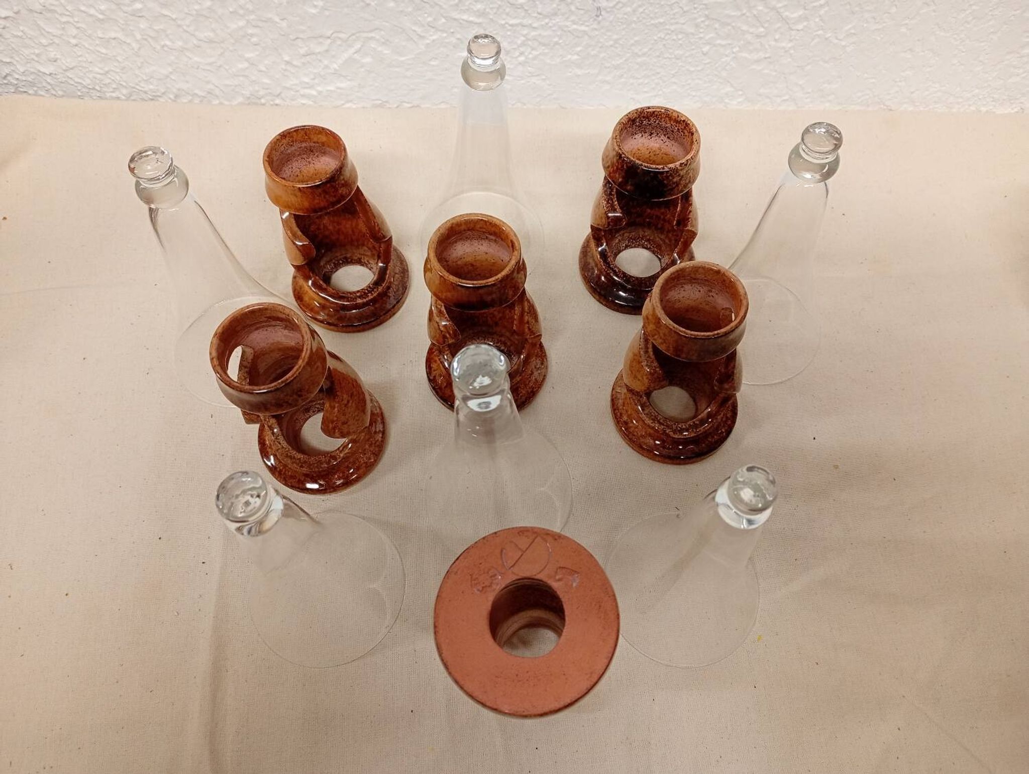 Champagne flutes Francis Dumelié