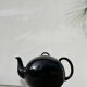 Black fine porcelain teapot