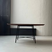 Coffee table in Wood and Metal/Brass by Ico Parisi for Cassina 1957