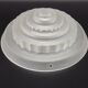 French Vintage Art Deco Skyscraper Style Opaque Glass Pendant Lamp Shade 52
