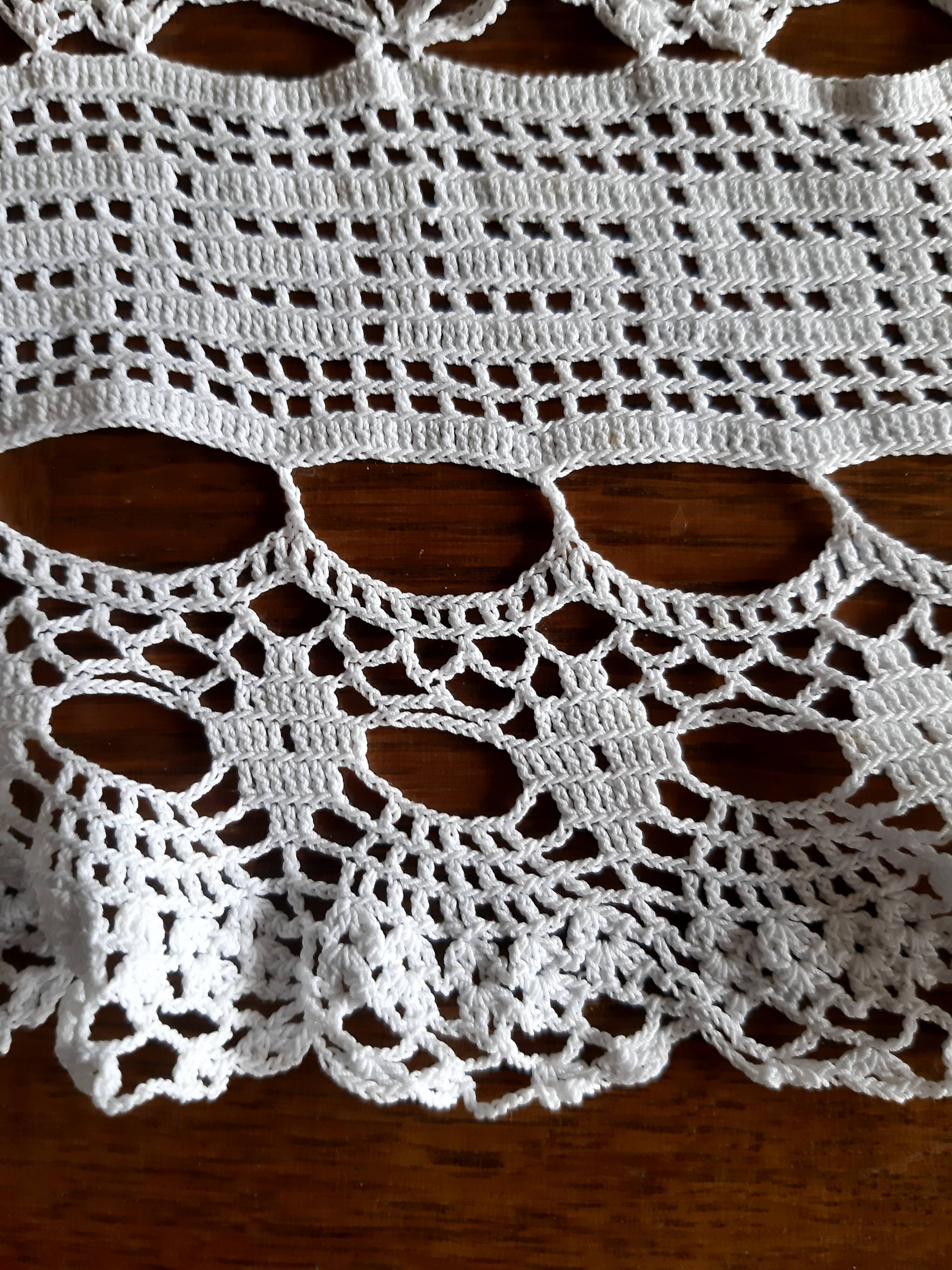 Old crocheted tablecloth