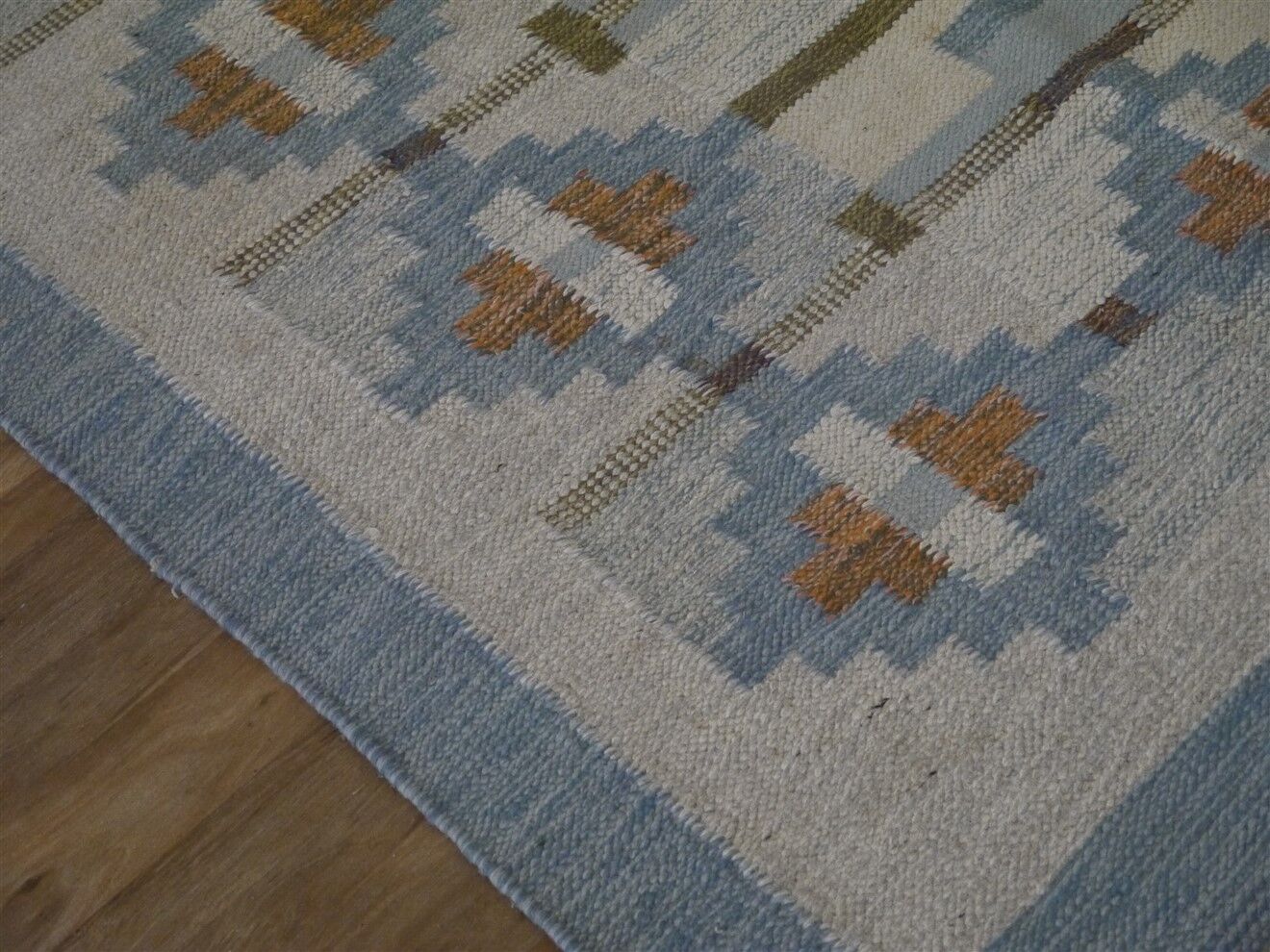 Tapis vintage "Rolakan" de Karin Jonson Suède 1960 225x151cm