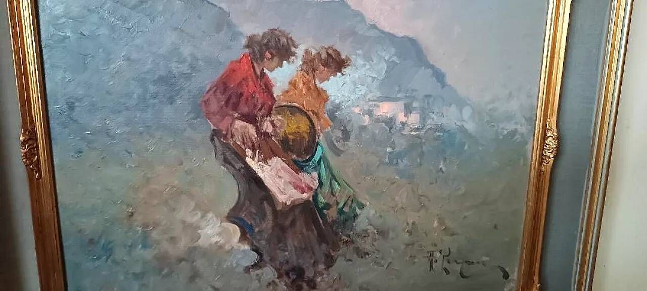 Painting, oil on canvas with frame, 1960s