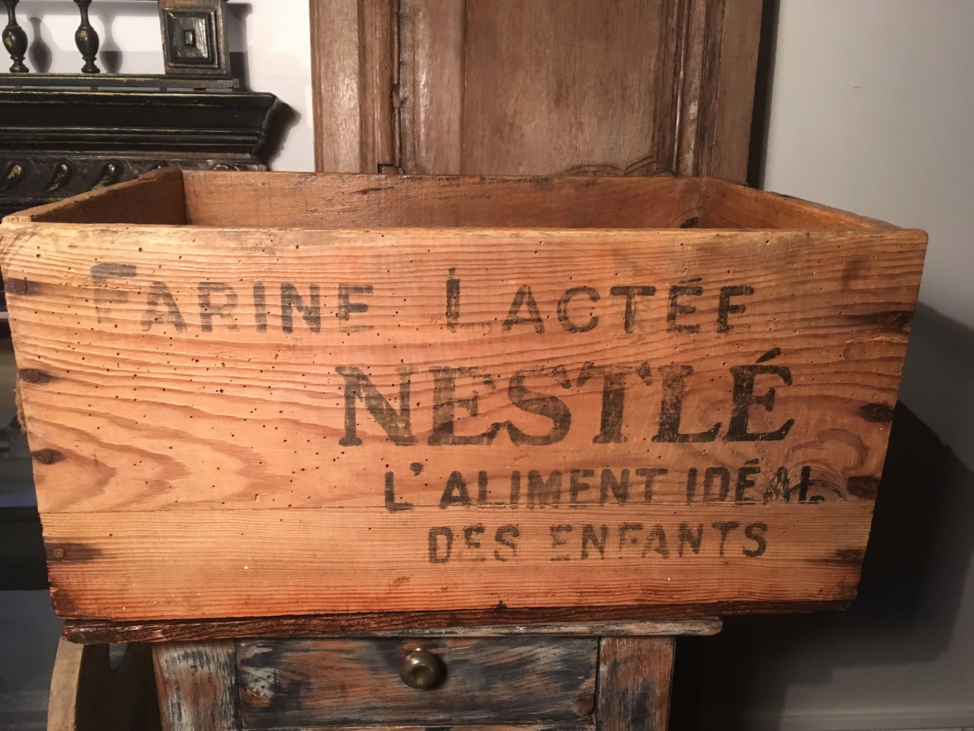 Old wooden Nestlé