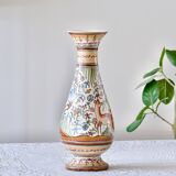 Large hand-painted artisanal vase from Coimbra