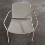 Vintage garden metal armchair