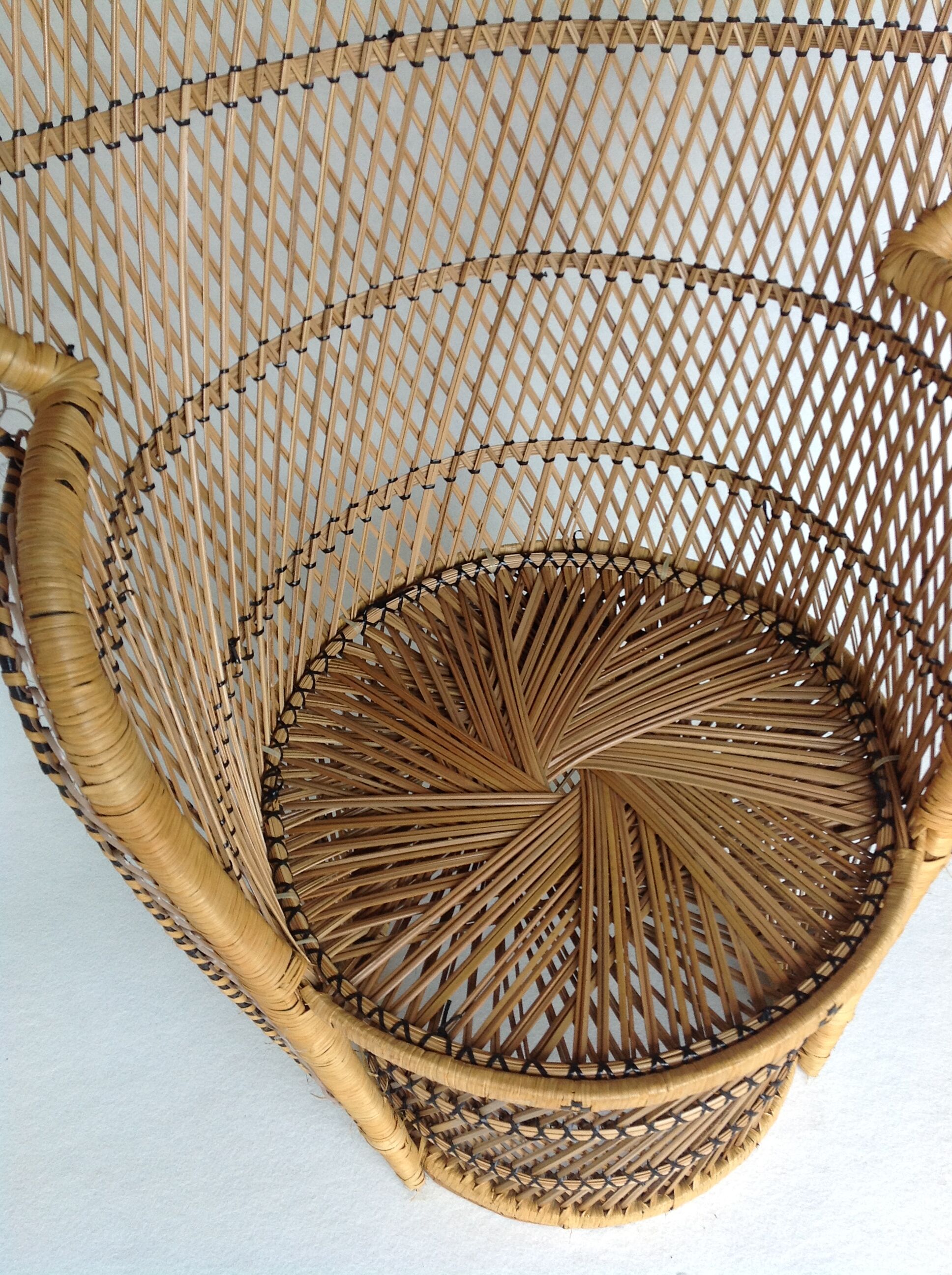 Emmanuelle armchair in rattan