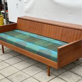 Day bed scandinave en teck 1950/60