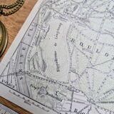 Bois de Boulogne, old map, printed in 1914.