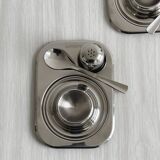 2 coquetiers inox