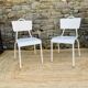 Pair of white chairs