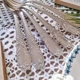 6 silver-plated soup spoons, 84gr, 1940