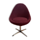 Fauteuil œuf vintage prune
