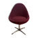 Fauteuil œuf vintage prune