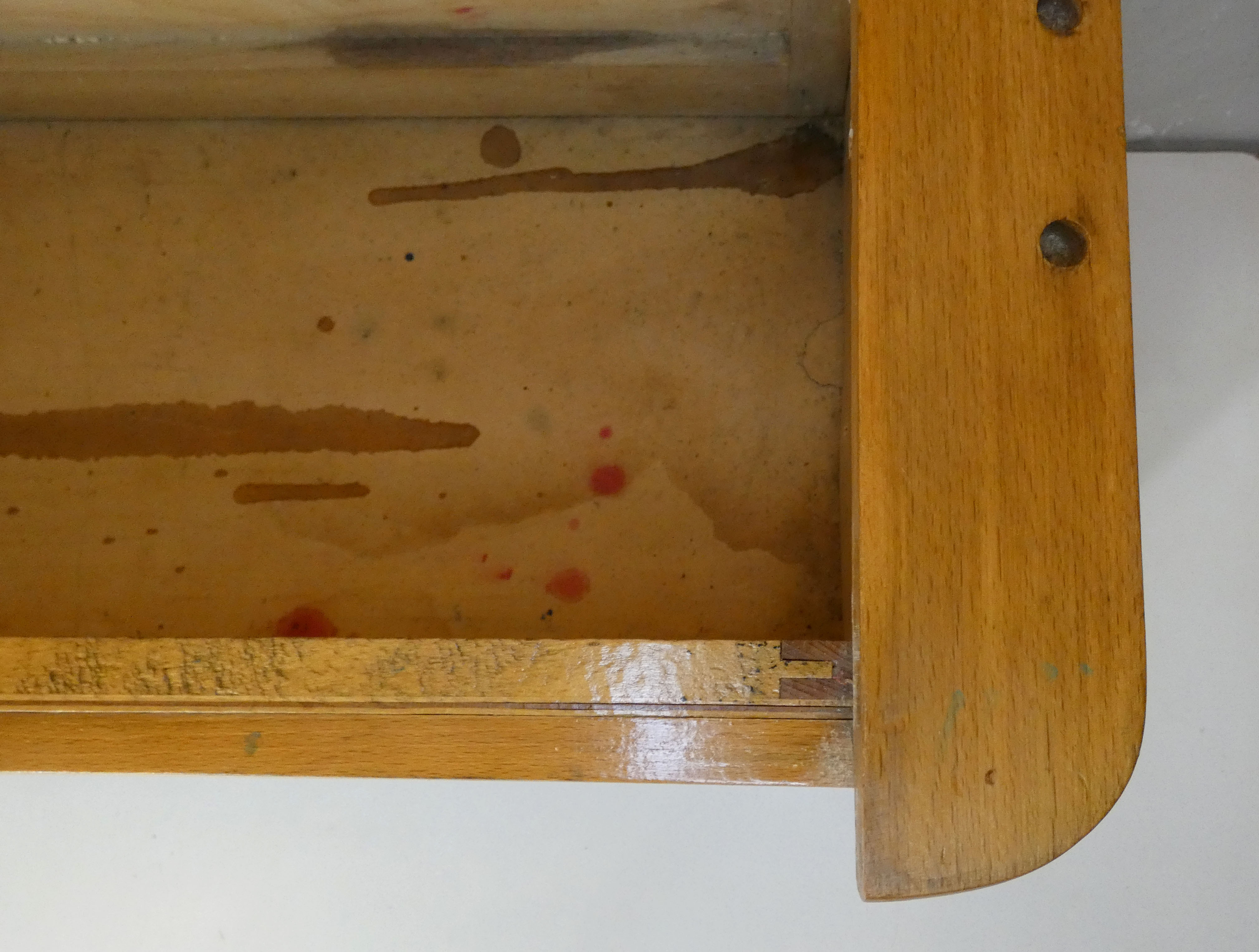 Old wooden bench for children