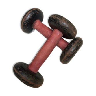 Ancient cast iron dumbbells