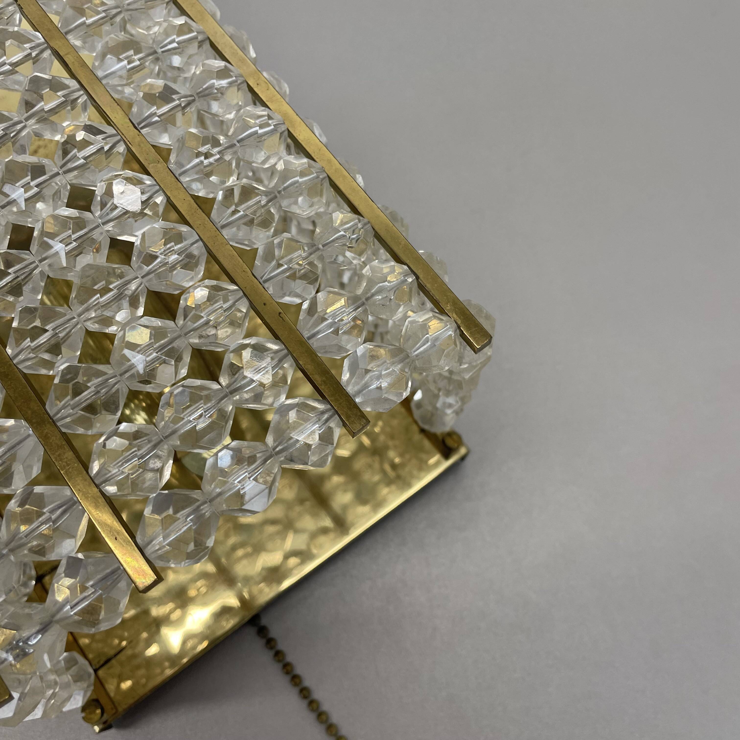 brass and aryl glass wall light sconce by Emil Stejnar, Austria, 1950s