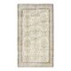 Vintage Turkish Oushak Handmade Wool Cotton Beige Area Rug 113x205