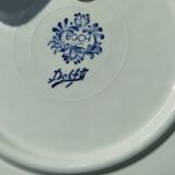 Set of 4 plates Delft Dutch rural life