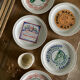 Set of 5 vintage plates Cheeses from France Saint Amand
