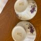 2 Violet Bowls Porcelain by Chauvigny Deshoulières