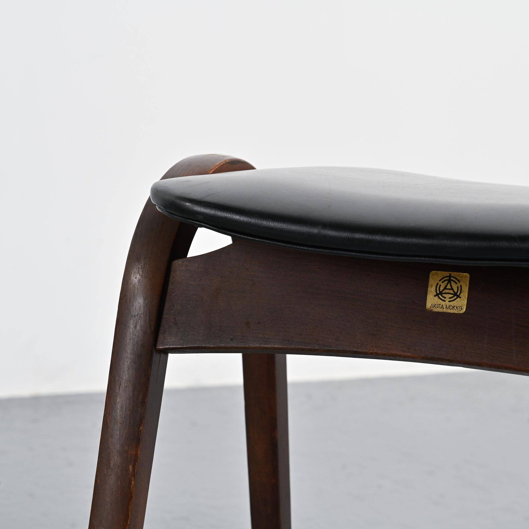 Pair of stools by Isamu Kenmochi for Akita Mokko, Japan circa 1960.