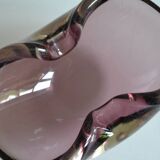 60s ashtray or empty pocket, purple Murano glass, Italy
