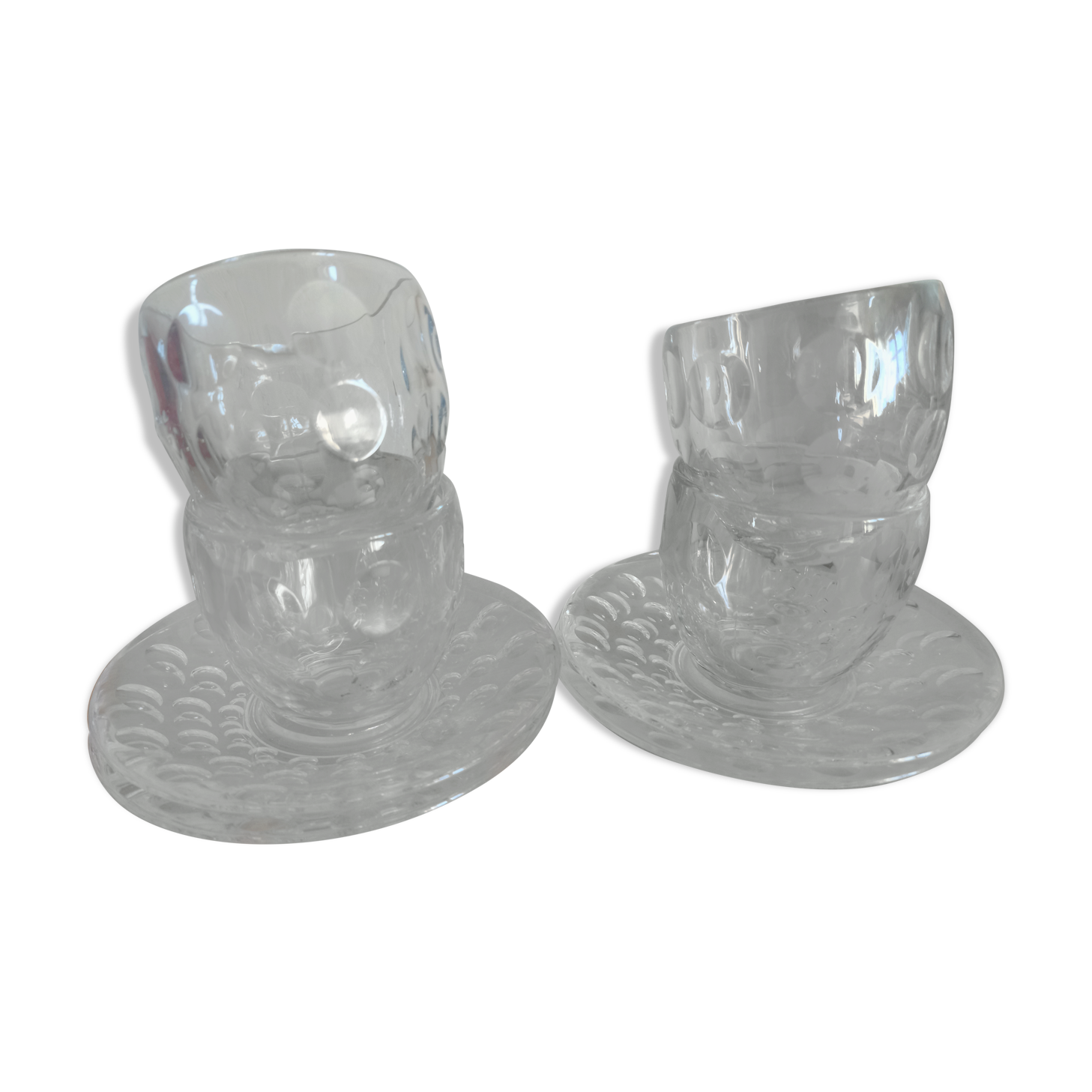 Set 4 cups 4 sub-cups Guzzini bubble model Venice