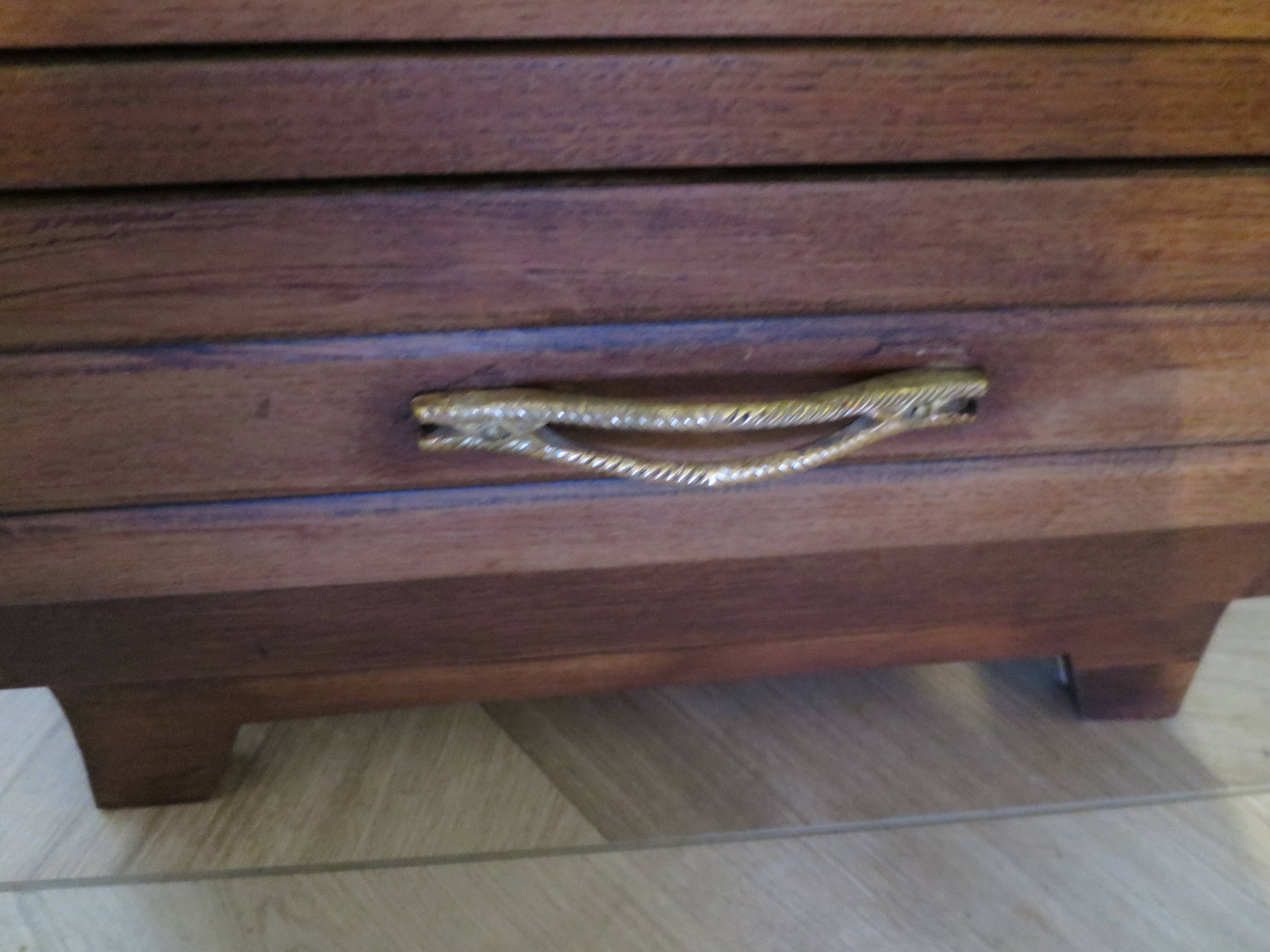 Art Deco style 4-drawer chest of drawers, 1950s
