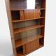 Vintage display library 60/70 Sliding door shelf
