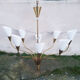 Hanging lamp and sonces "Arum" Arlus, Paris, 1957, modernist, creation Jean Royère