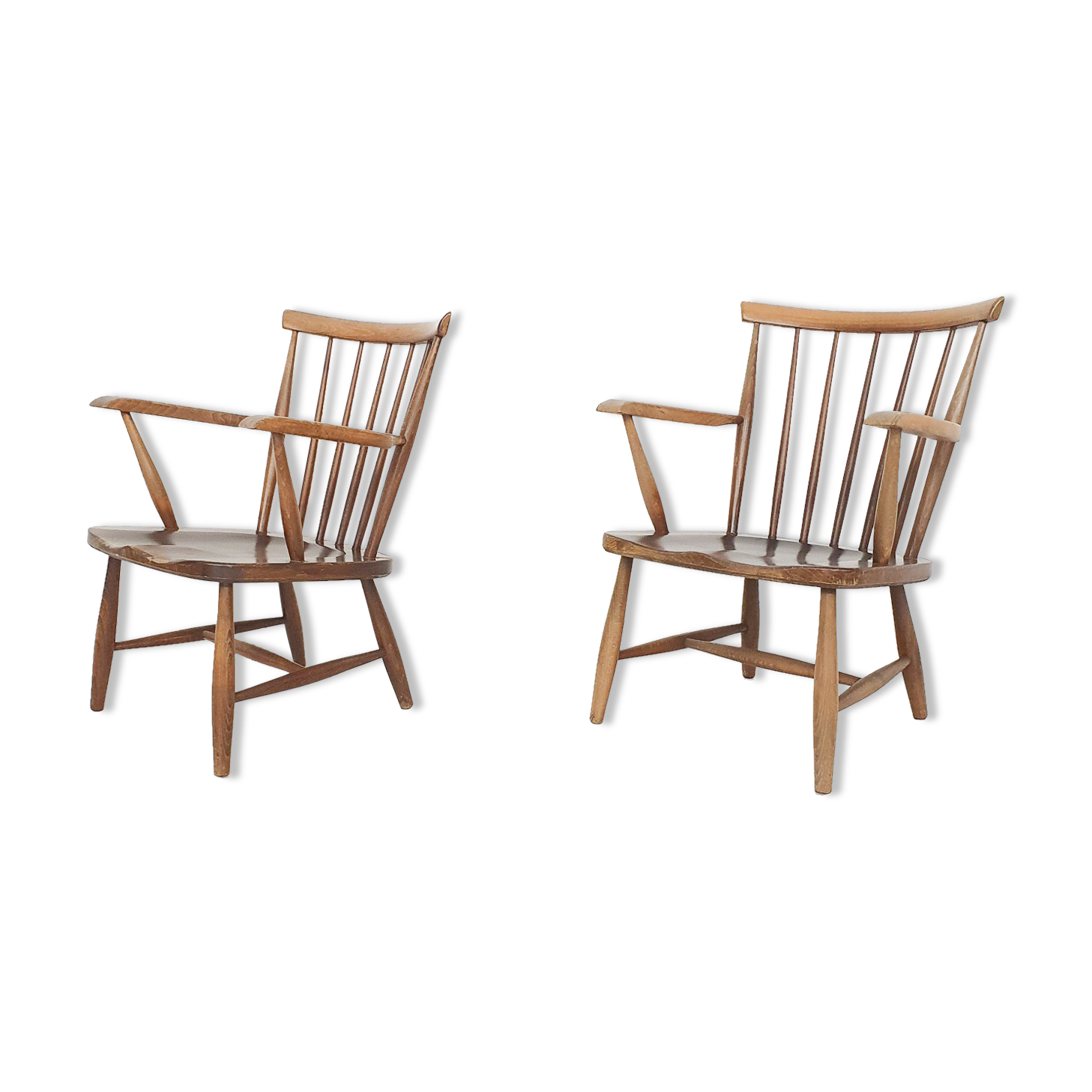 Paire de fauteuils, années 60