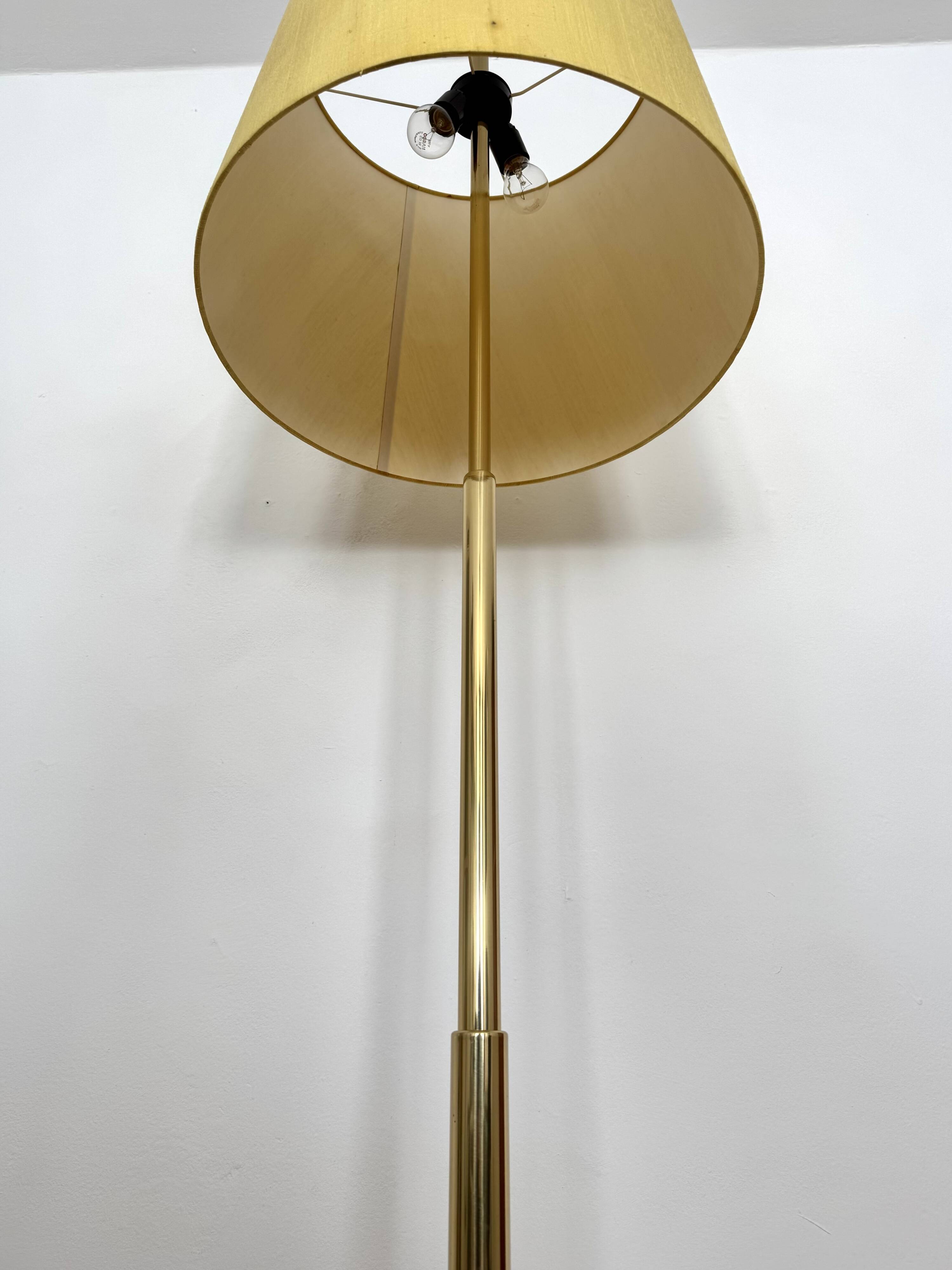 Adjustable Brass Telescope Floor Lamp by Ingo Maurer for Design M