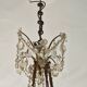 Old large chandelier with baccarat crystal tassels