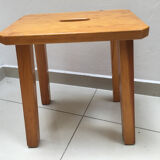 Solid elm stool