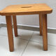 Solid elm stool