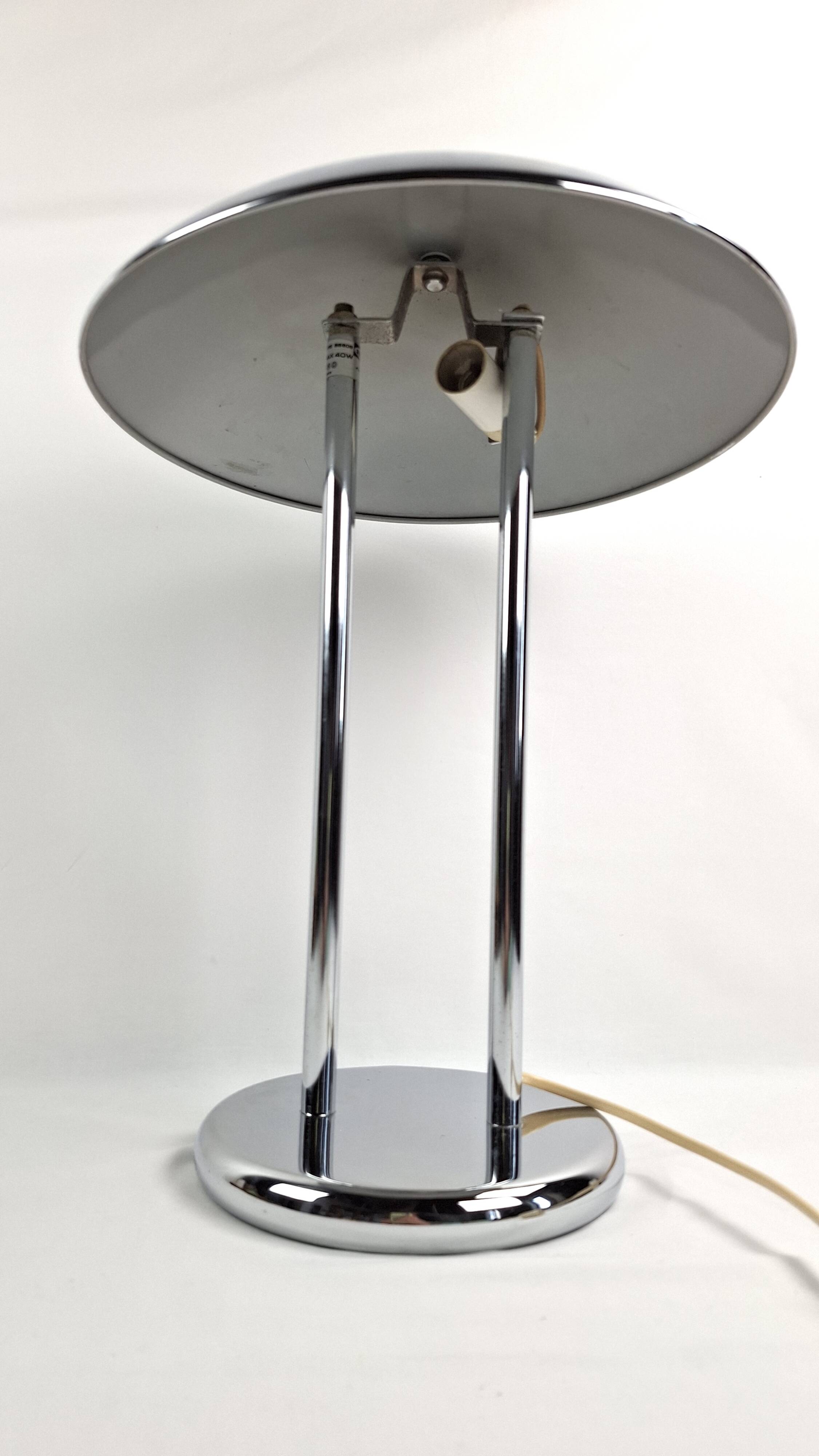 Vintage chrome lamp by Robert Sonneman, Space Age, Midcentury.