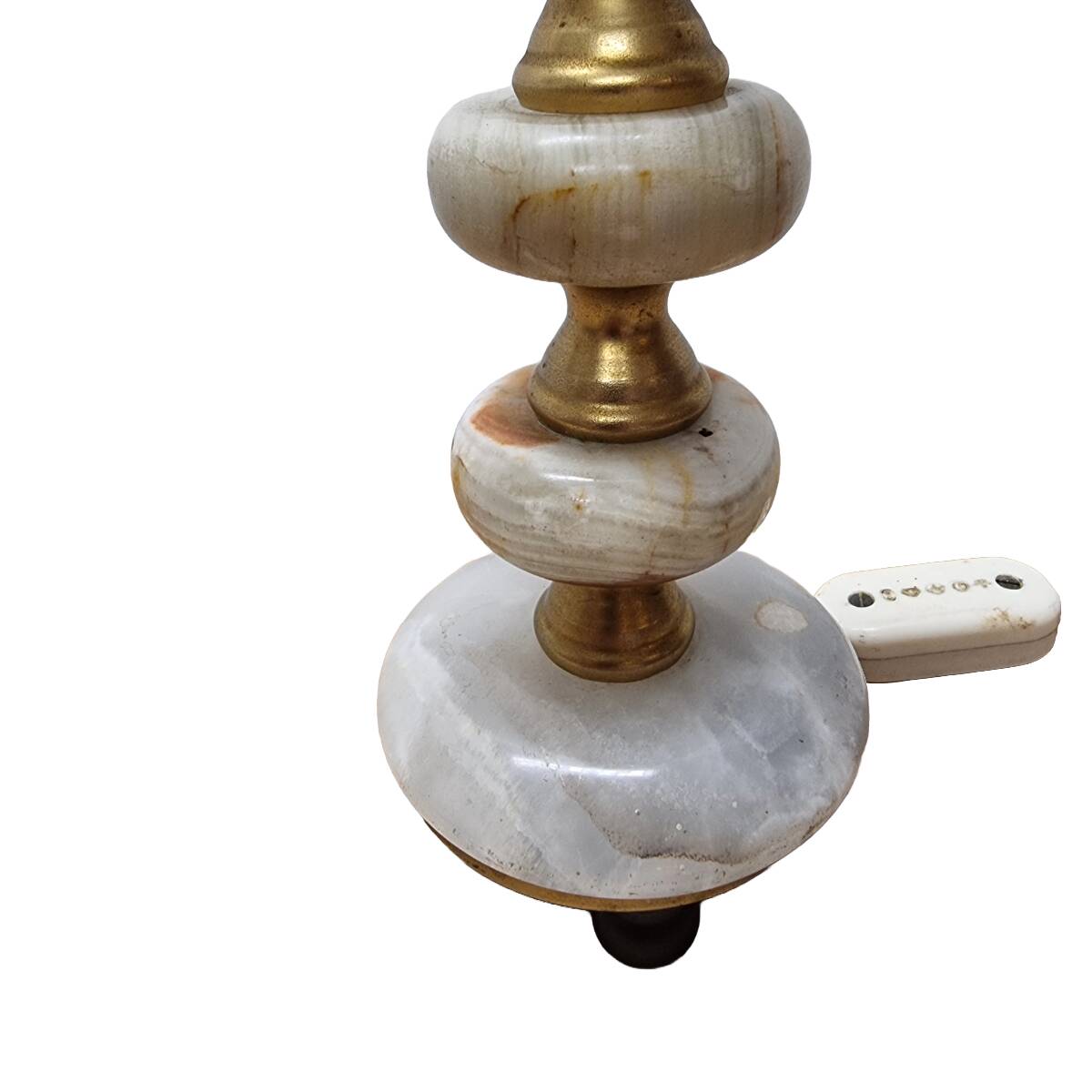 Vintage Onyx Marble Lamp Base, 1960s