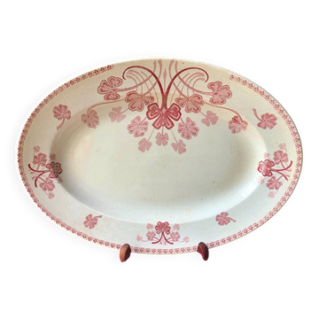 1900s oval serving dish KG Lunéville Lucien