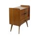 commode vintage à motif damier au design scandinave