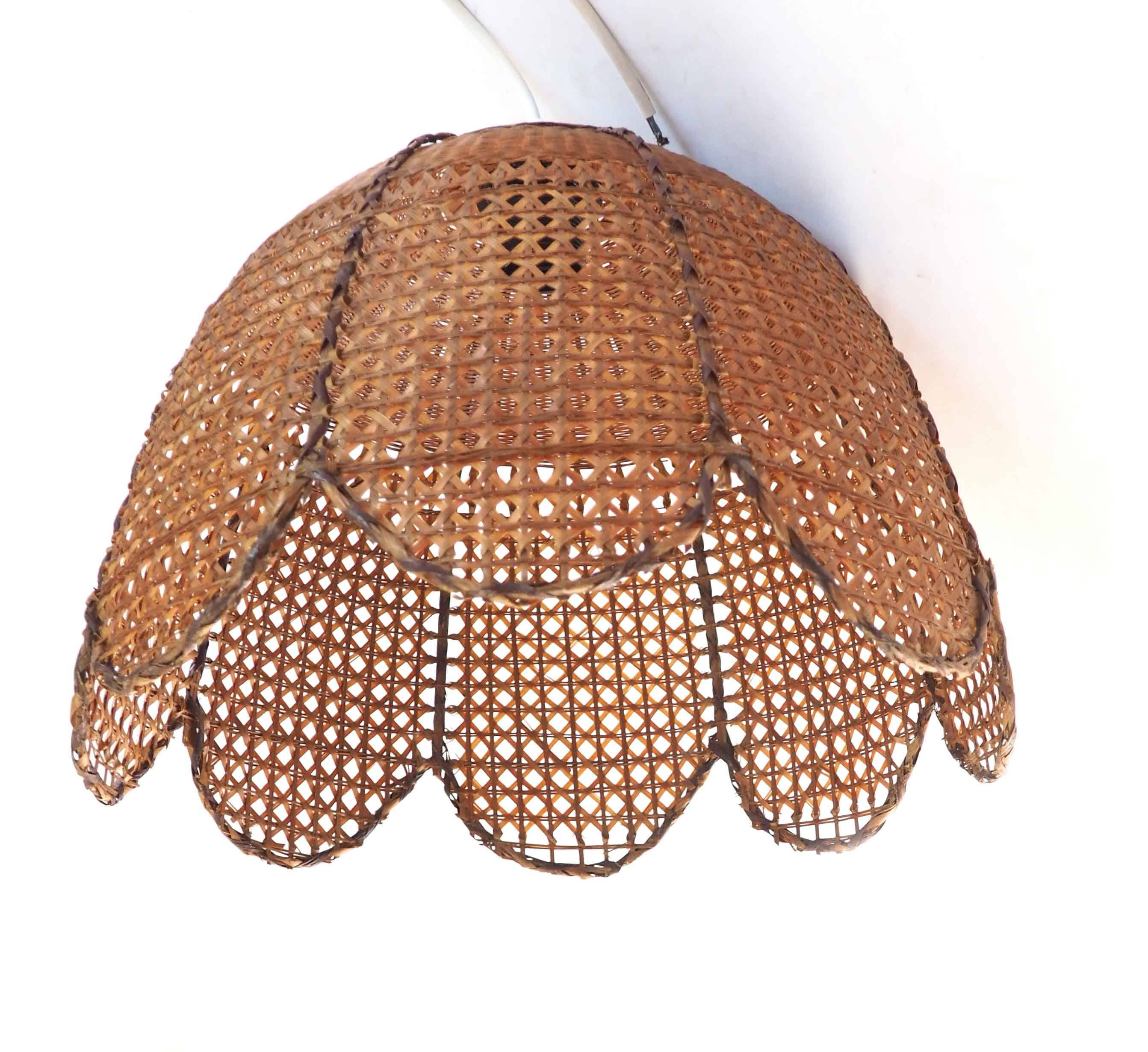 Large cane pendant light