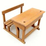 Miniature wooden desk for dolls