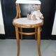 Curved wooden children's chair