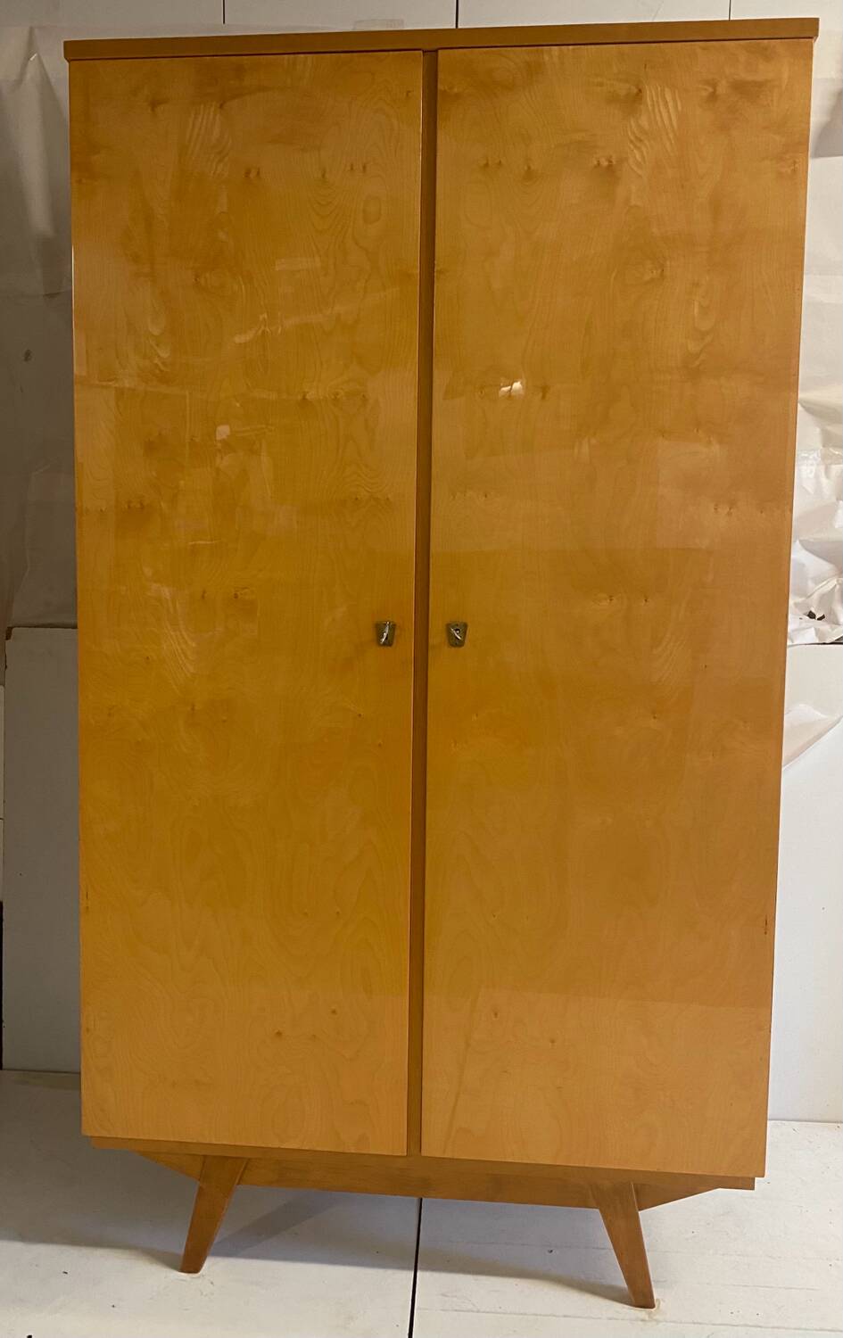 Vintage wardrobe with compass feet