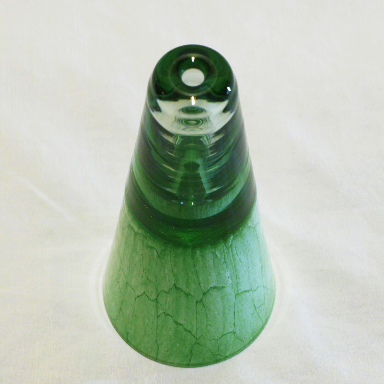 Multi-layered glass soliflore vase