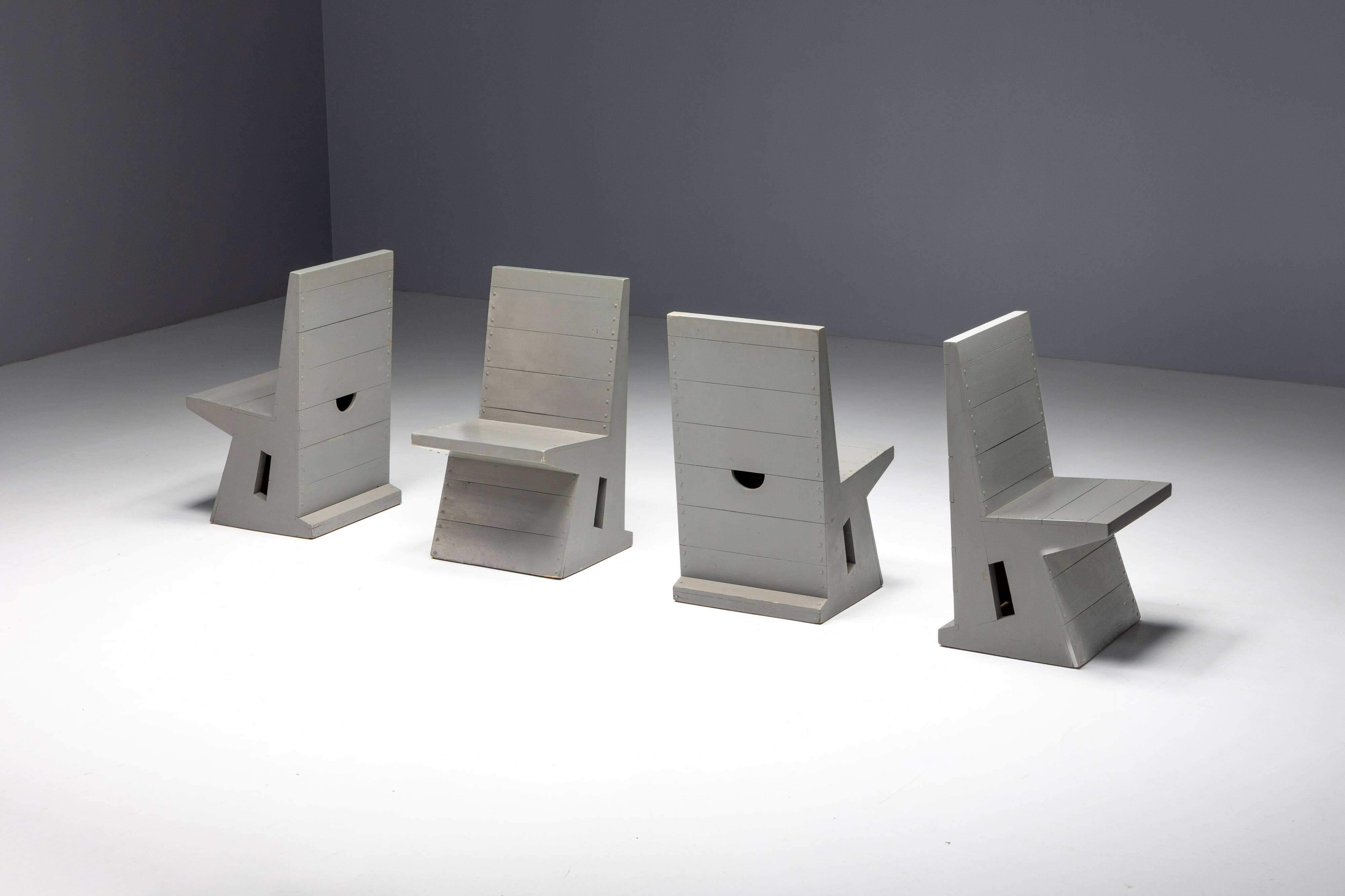 Dining Chairs by Dom Hans van der Laan, Netherlands, 1960s